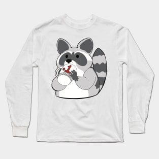 Caffeinated Raccoon Long Sleeve T-Shirt